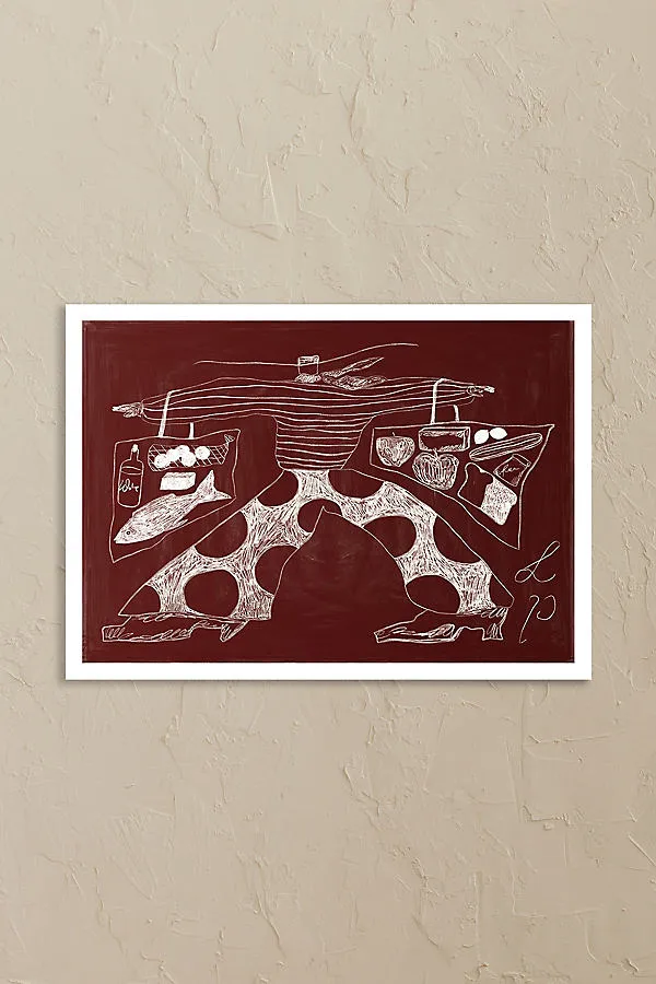Lucia Tuffley Shopping Wall Art Print - Red product