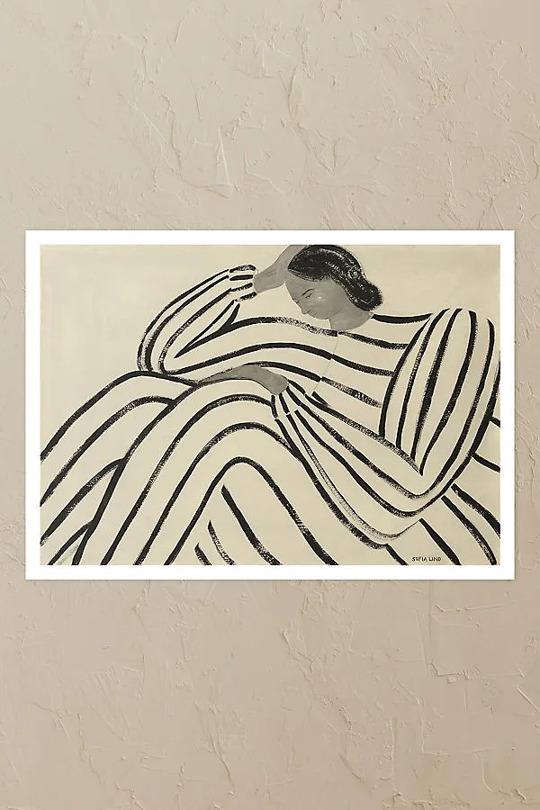 Waiting Wall Art Print - Black product