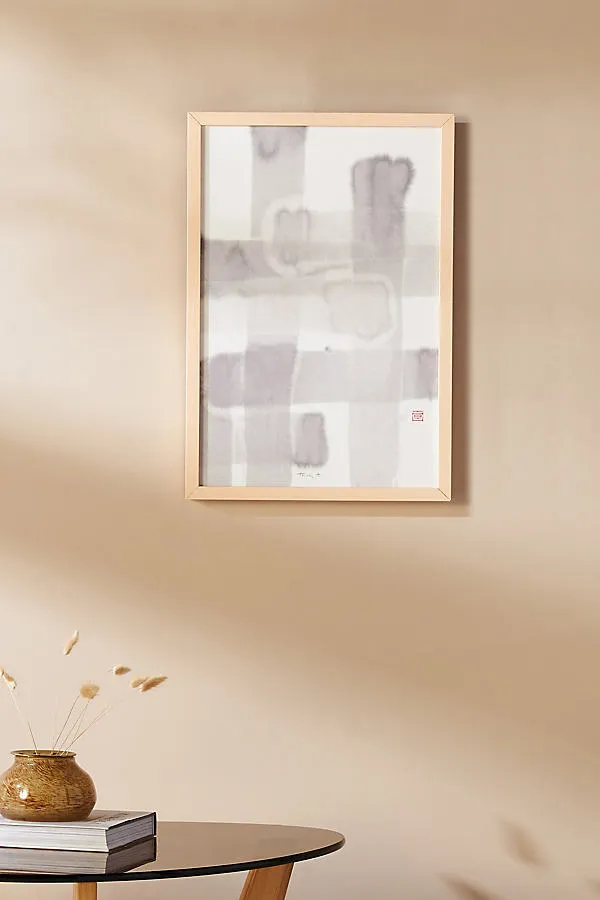 Thoth Adan for Artfully Walls Mesh Wall Art - Grey by Anthropologie