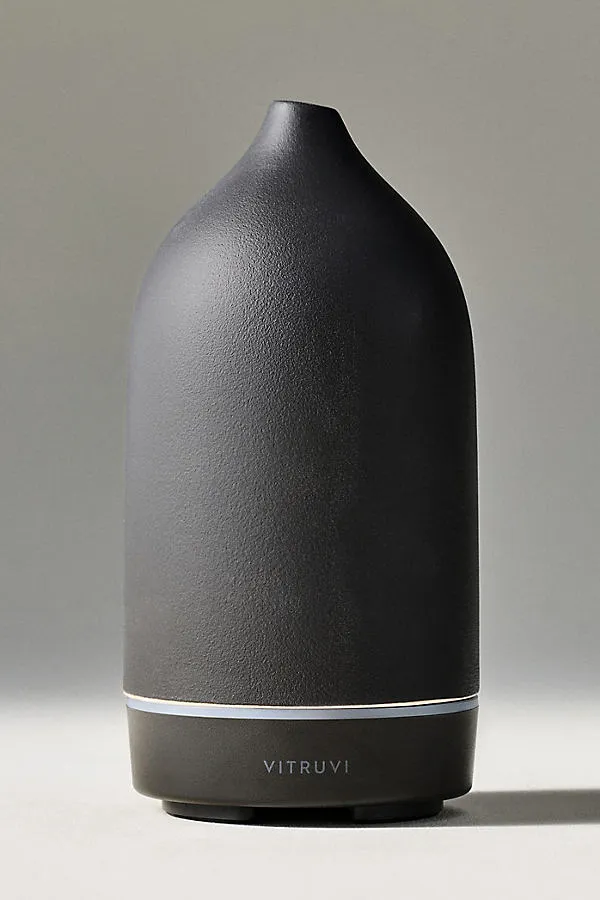 Stone Electronic Diffuser - Black, Plastic by Anthropologie