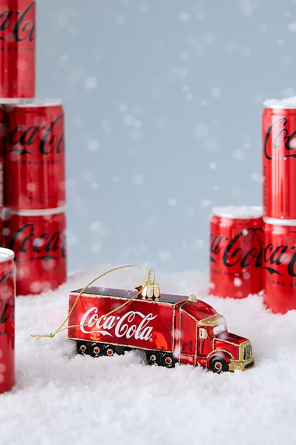 Coca Cola Truck Glass Ornament - Red by Anthropologie