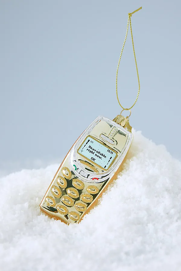 Glass Cellphone Ornament - Gold by Anthropologie