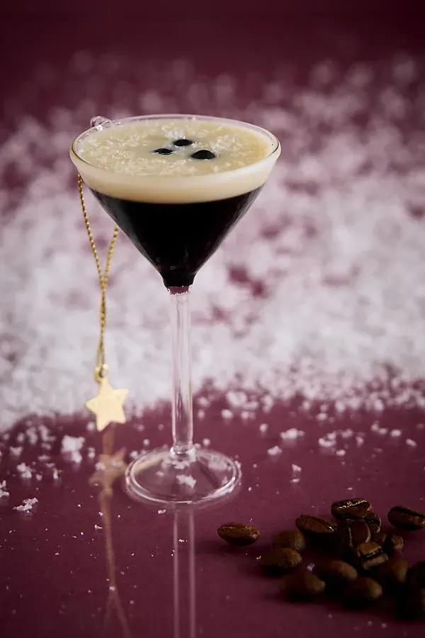 Glass Espresso Martini Ornament - Brown by Anthropologie