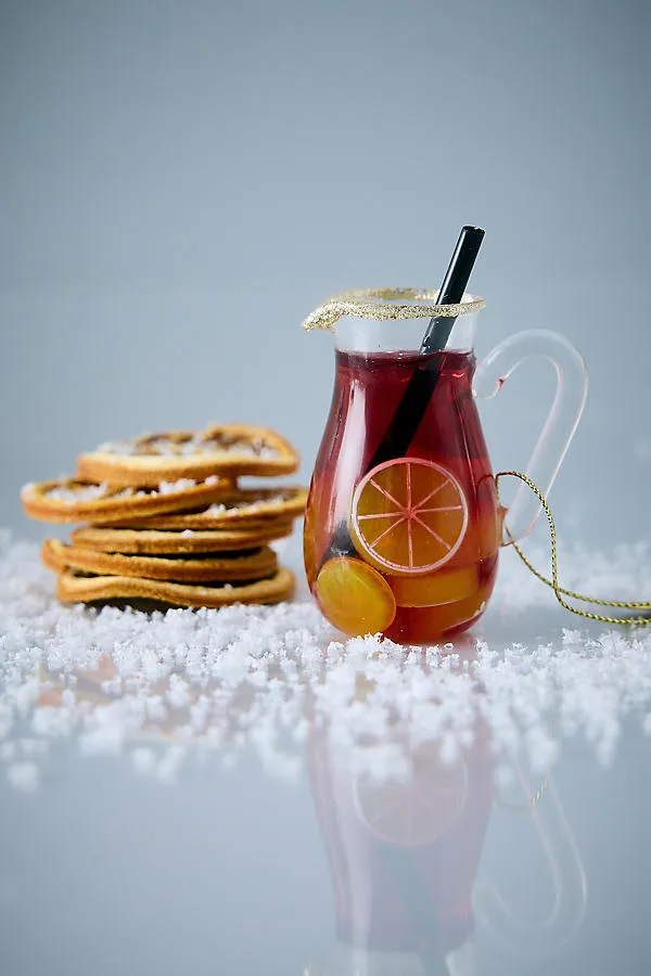 Glass Sangria Ornament - Red by Anthropologie