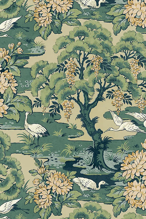 Hanae Trees Botanical Wallpaper - Green product