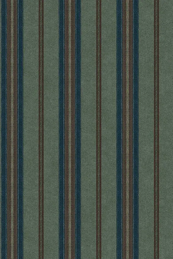 Herringbone Stripe Geometric Wallpaper - Green product