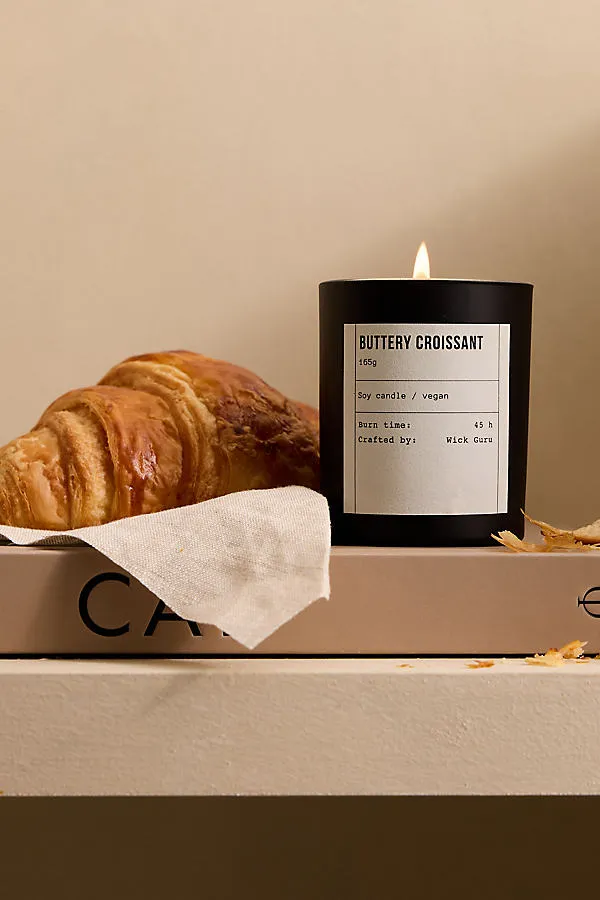 Wick Guru Buttery Croissant Glass Candle product