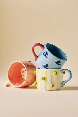 Winged Pupa Hobby Mug - White, Stoneware product