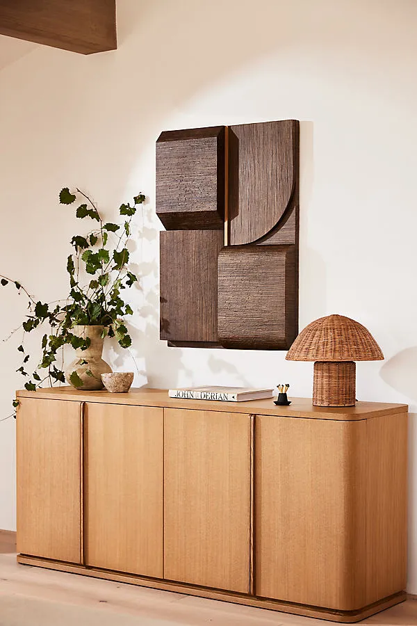 Adobe Woven Wall Art - Brown, Bagor Grass by Anthropologie