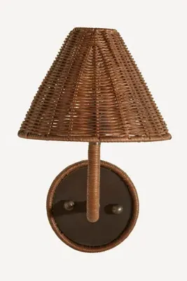 Delphine Wicker Wall Sconce - Brown product