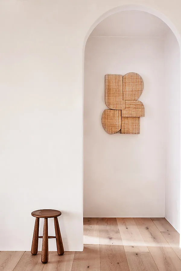 Formas Woven Wall Art - Beige, Bagor Grass by Anthropologie