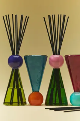 Fresh Basil & Sweet Lime Glass Reed Diffuser - Green product