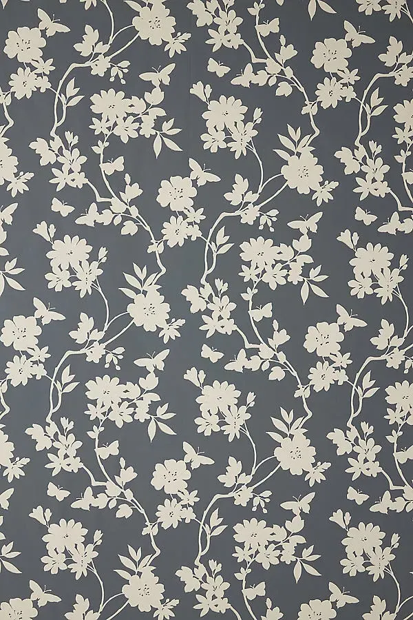 Flutter Vine Floral Wallpaper - Grey product