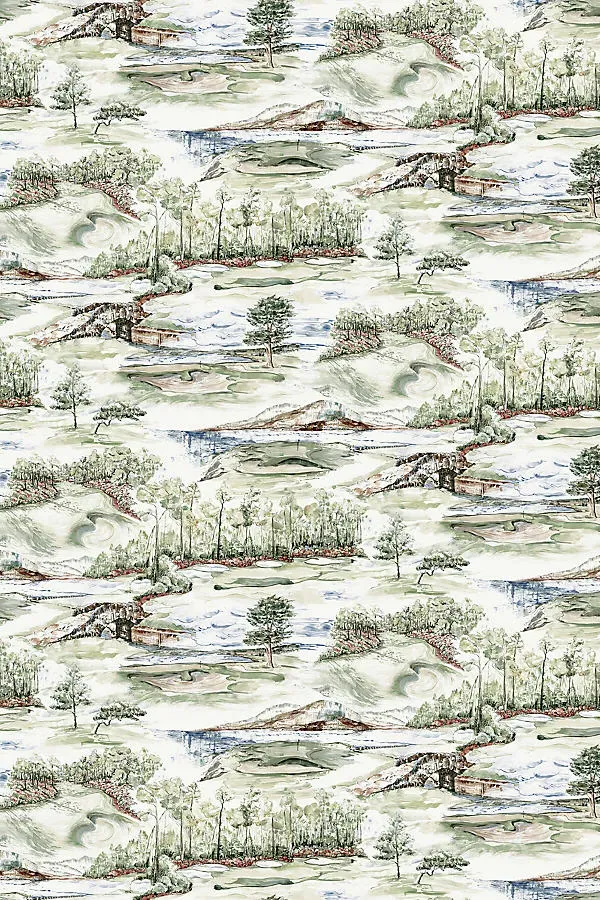 Hole In One Nature Landscape Wallpaper - Green product