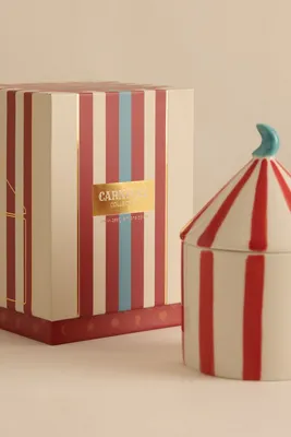 Juicy Plum & Pomegranate Carnival Ceramic Candle - Red product