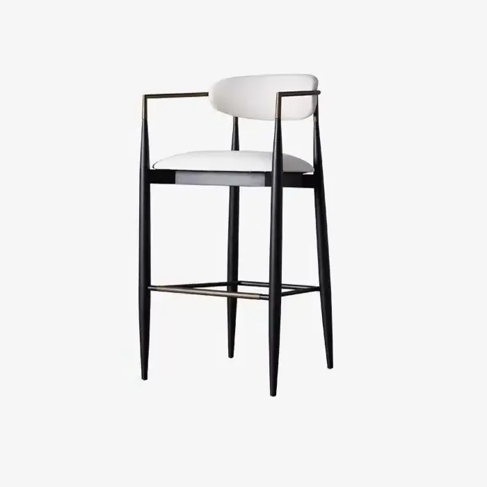 Eclipse Barstool - White, Cotton/Linen image