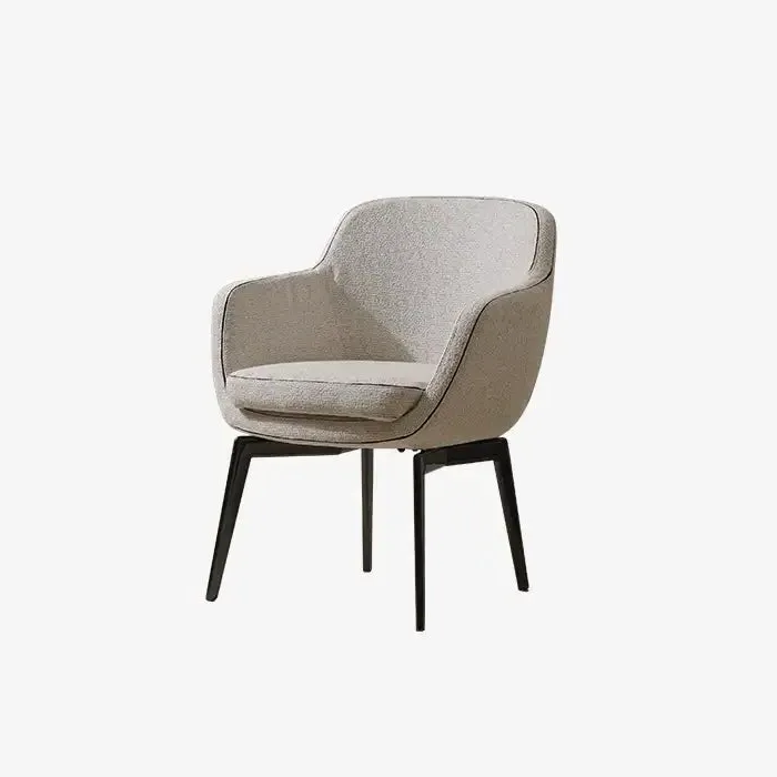 Silhouette Dining Chair - Beige, Cotton/Linen