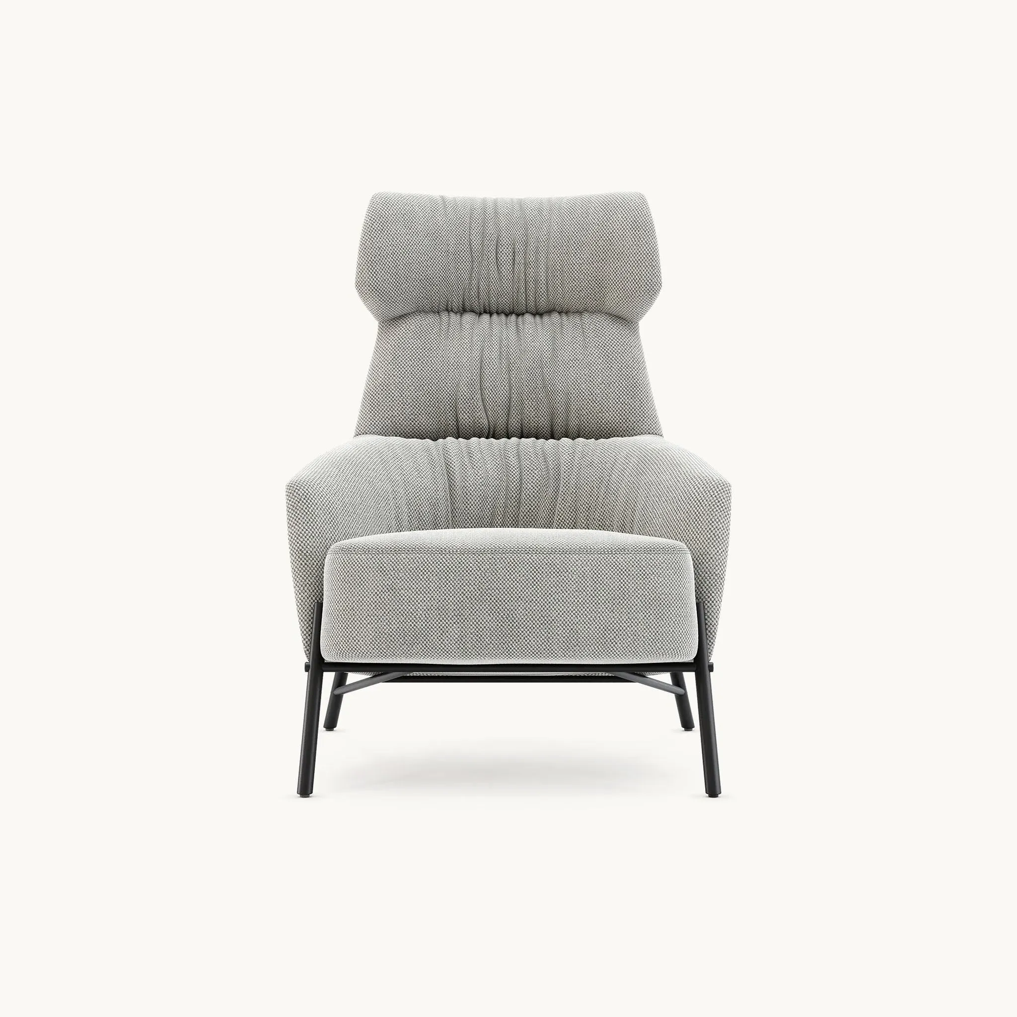 Armchair with Feather Padding - Silver image