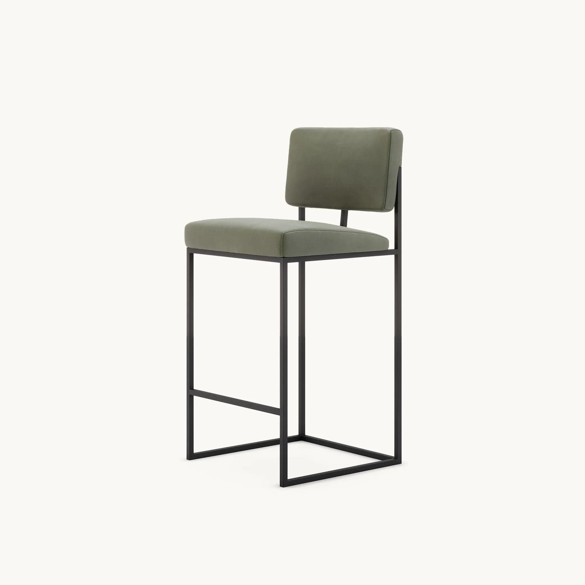 Counter Chair with Upholstery - Bosco, Metal image