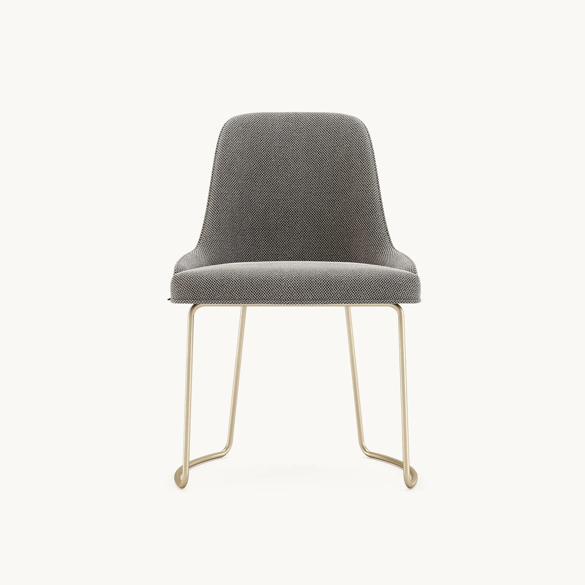Sled Base Dining Chair - Sand, Metal image