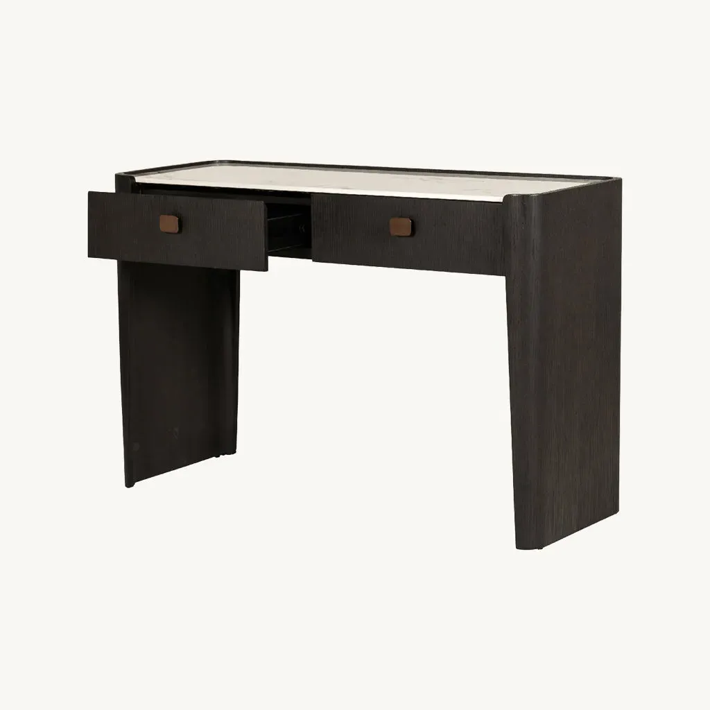 Adara 2 Drawer Dressing Table - Ebony, Melamine product