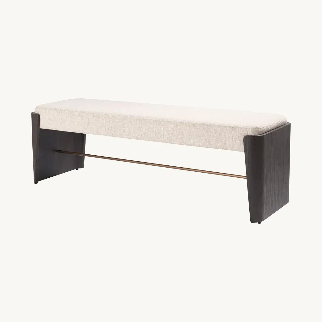 Adara End of Bed Bench - Ebony, Melamine & Veneer product