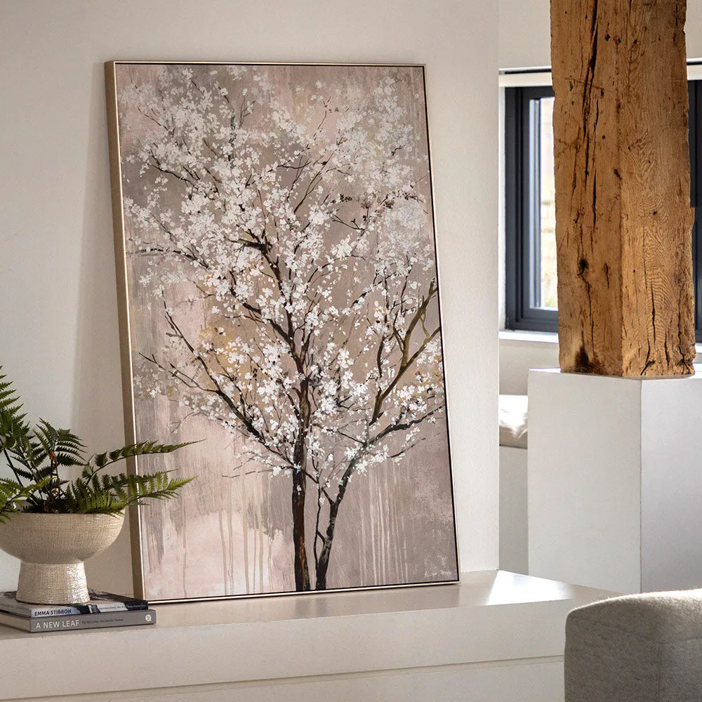 Allison Pearce Blossom Breeze Framed Canvas - Grey product