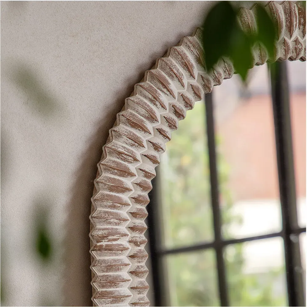 Alta Arch Leaner Mirror - Whitewash, Wood alternate view