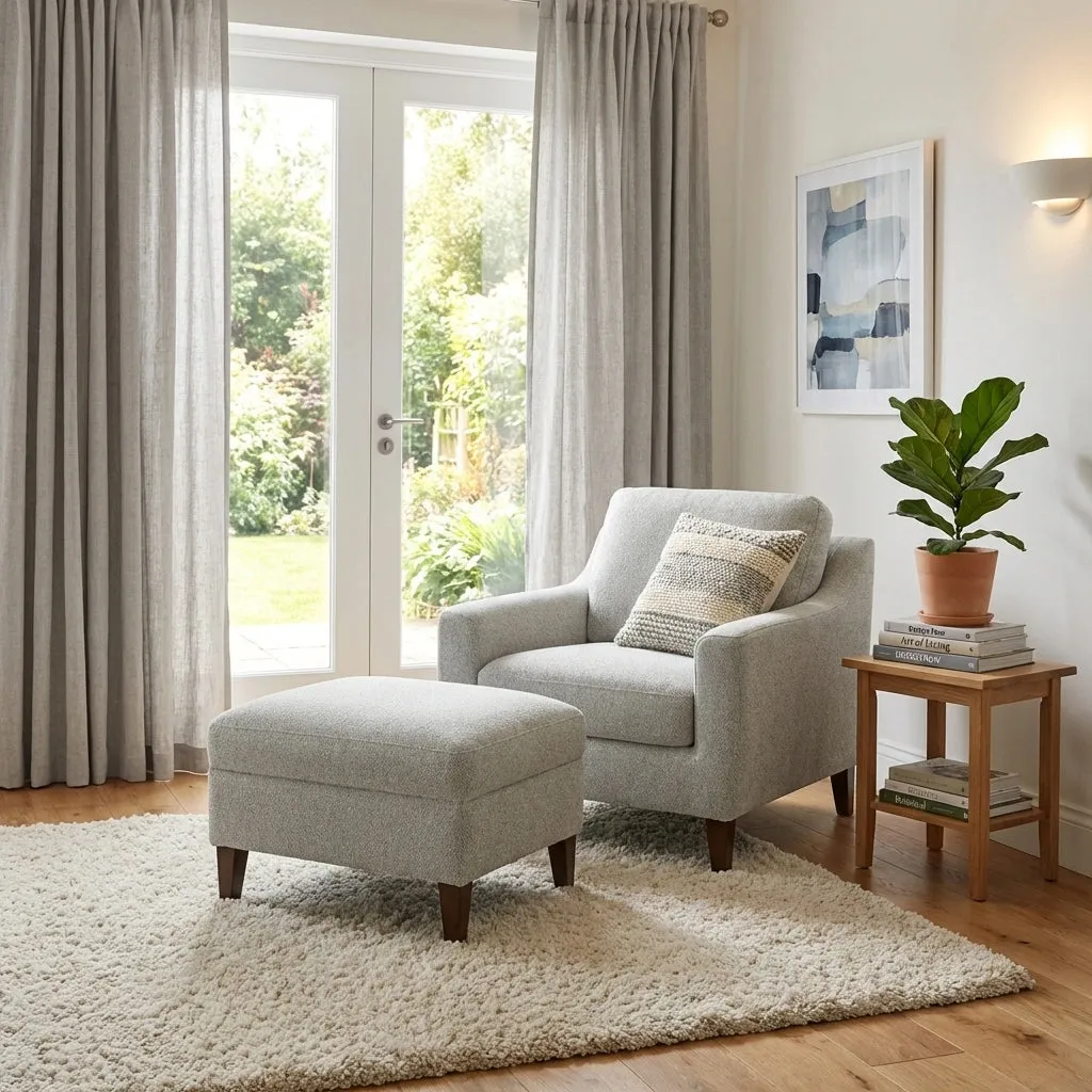 Angara Footstool - Fabric product