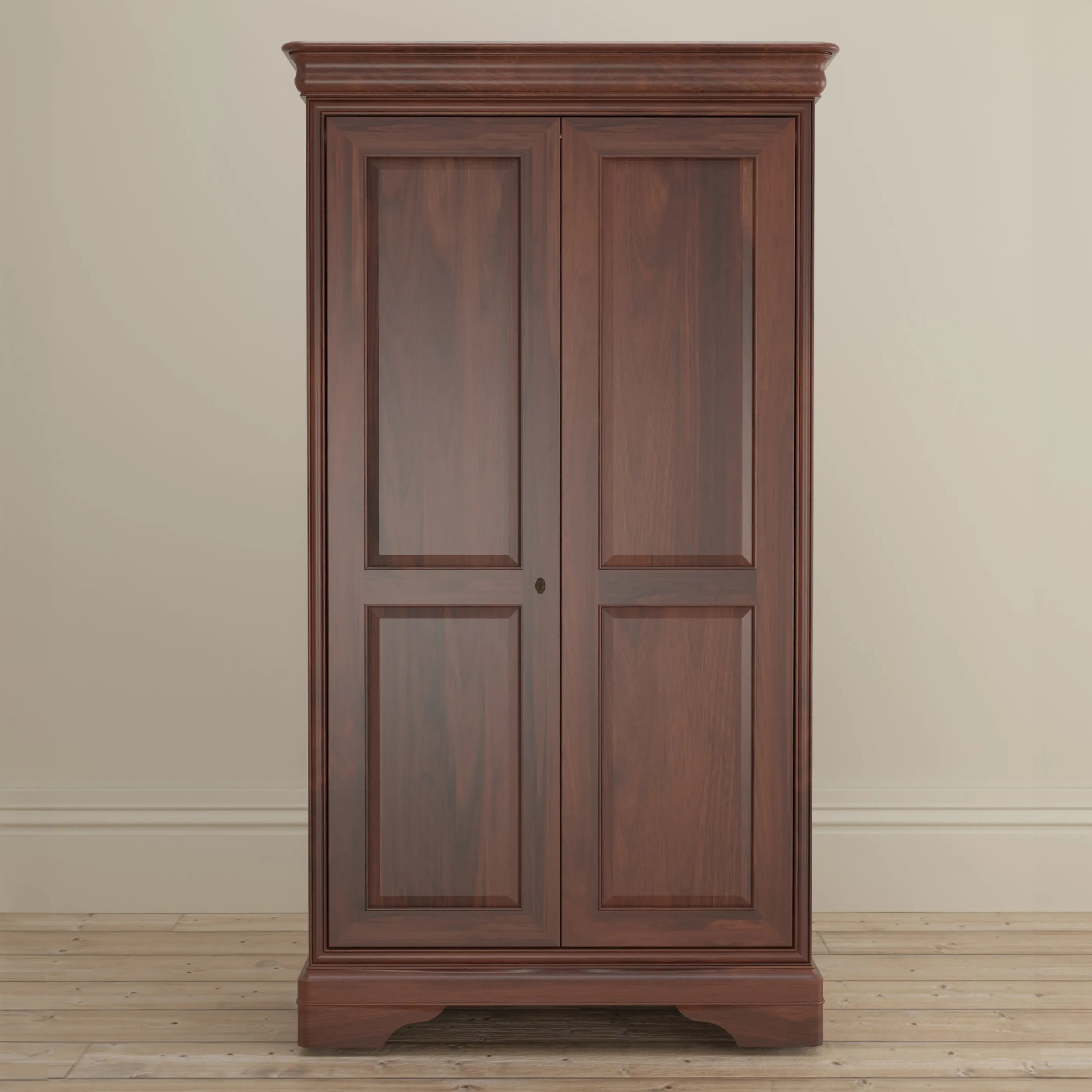 Antoinette 2 Door Wardrobe - Cherrywood alternate view