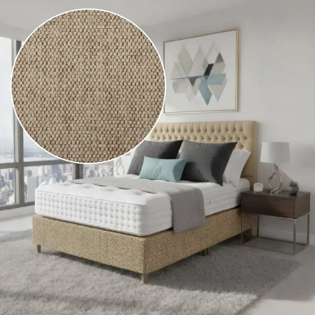 Antoinette King Size Upholstered Bed Frame - Brown alternate view