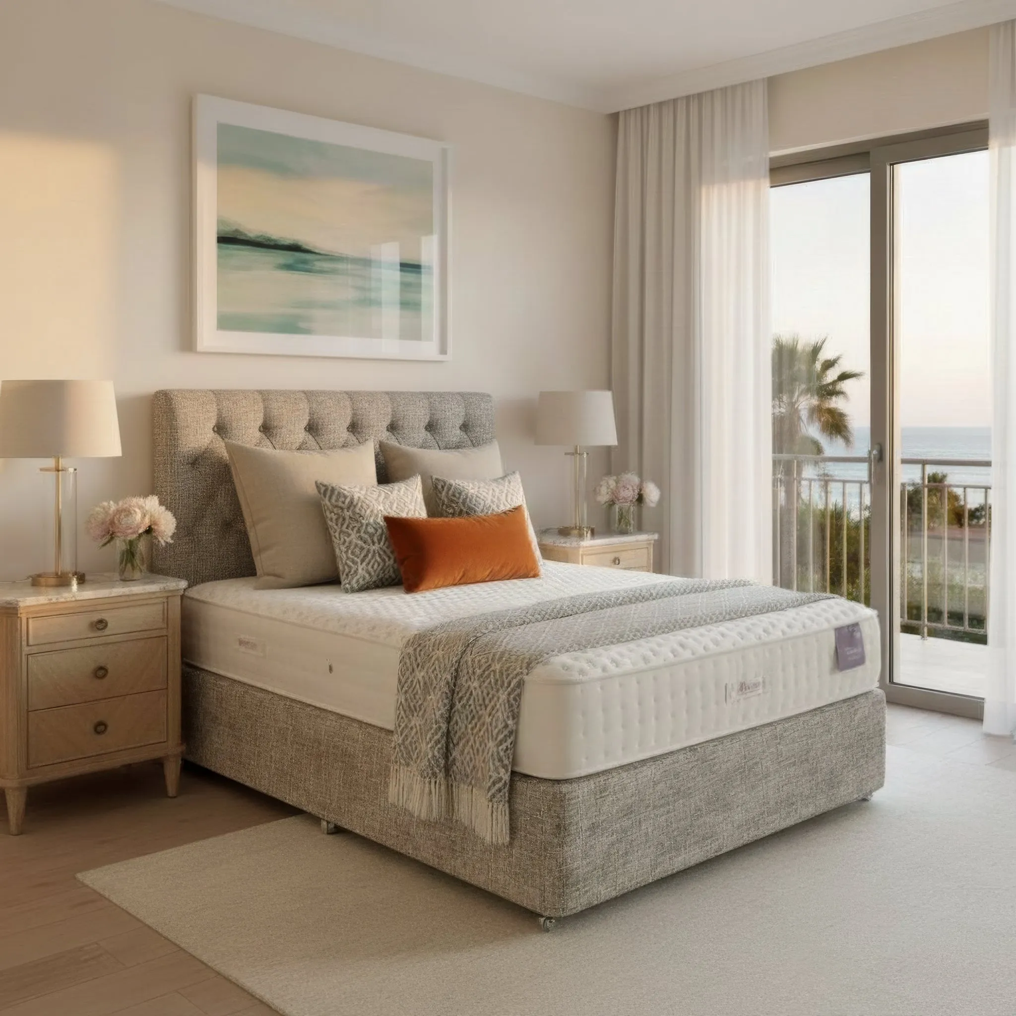 Antoinette Super King Headboard - Light Grey product