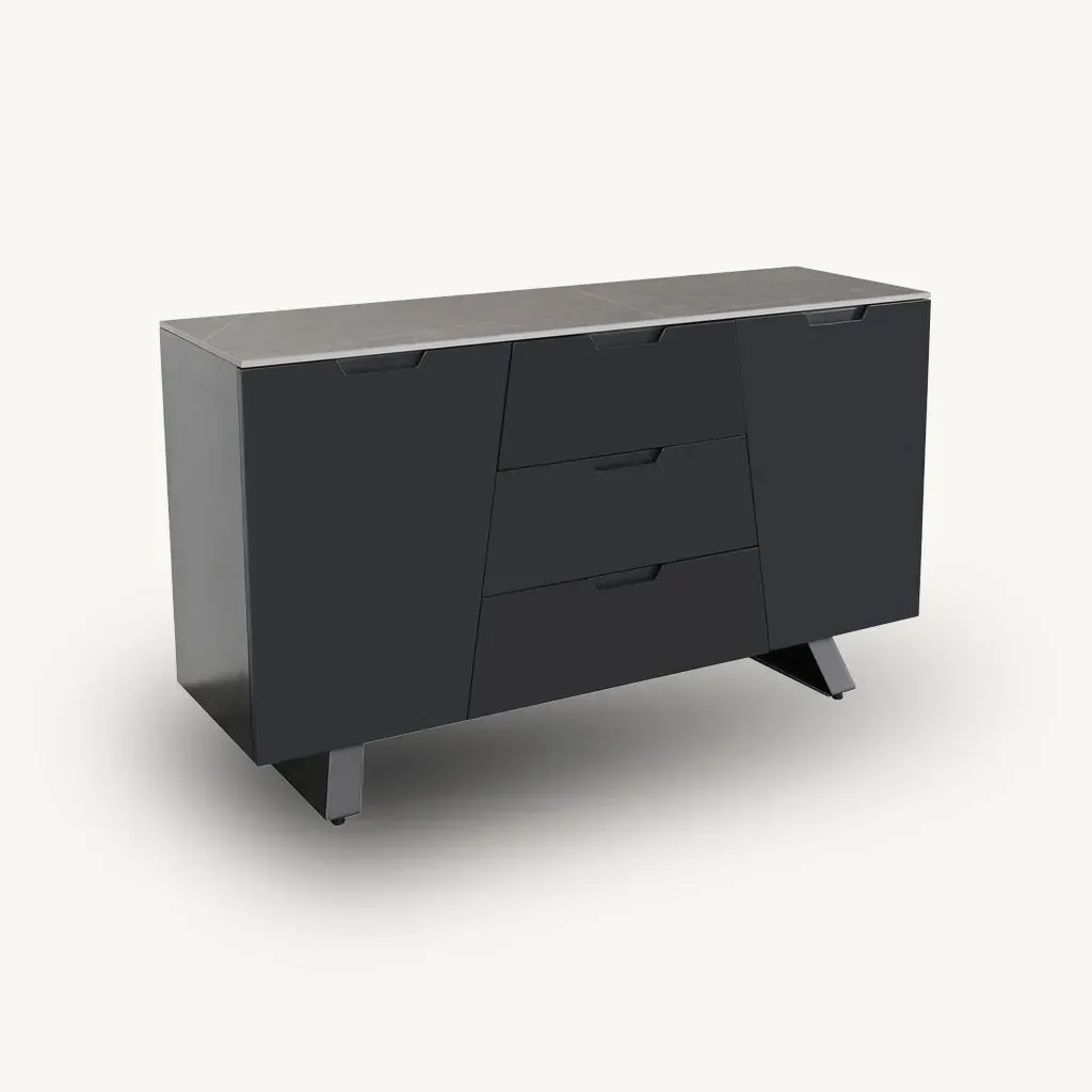 Apollo Large Sideboard - Grey, Sintered Stone alternate view