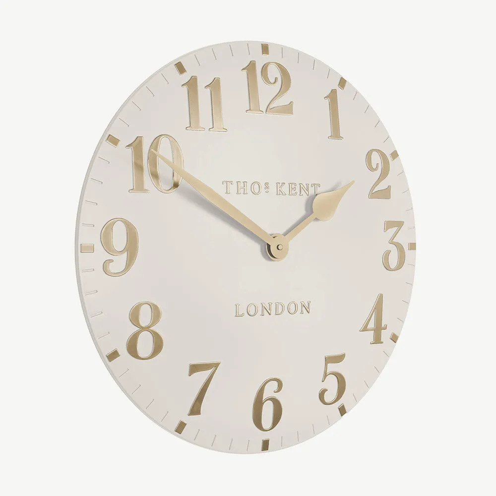 Arabic 20" Wall Clock - Oatmeal alternate view