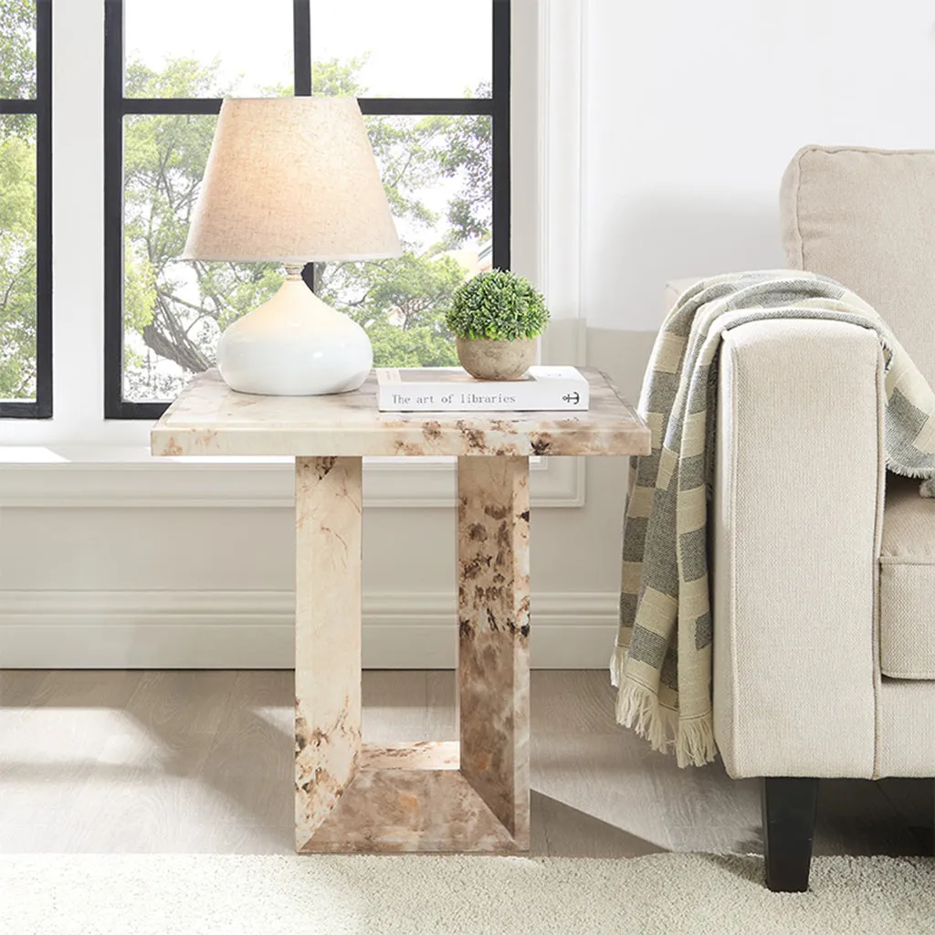 Aria Lamp Table - Marble alternate view