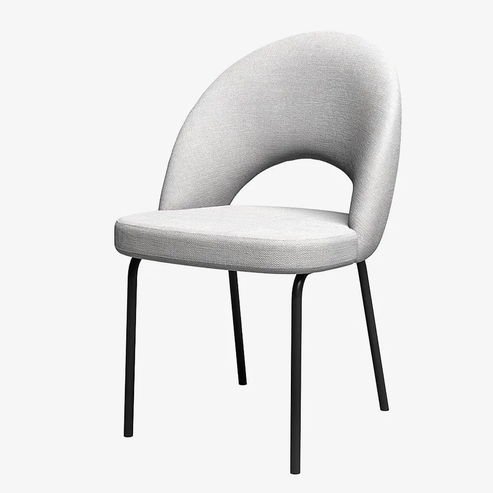 Artemis Dining Chair - Black Metal alternate view