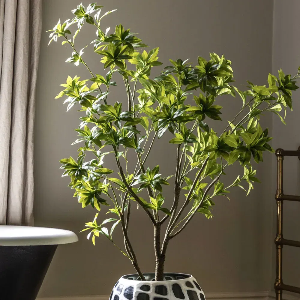 Artificial Potted Pieris Japonica Tree alternate view
