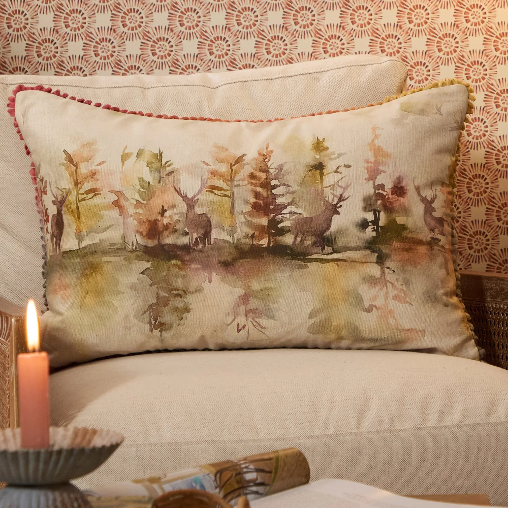 Atlas Cushion - Plum, Cotton Blend product