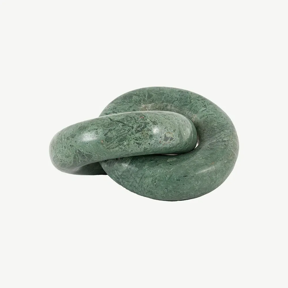 Avila Marble Circle Link Sculpture - Green product