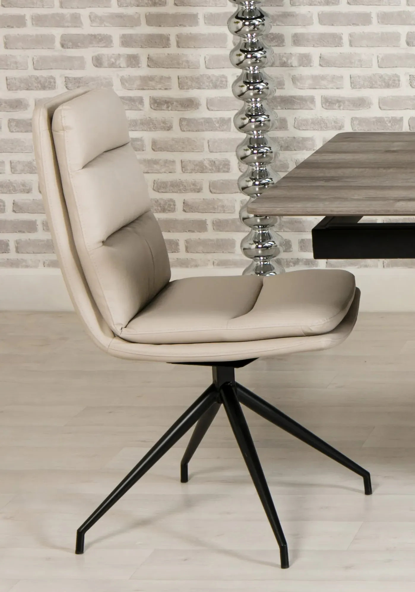 Bay Ridge Swivel Chair - Beige, PVC product