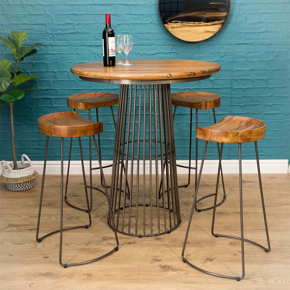 Birdcage Bar Table - Mango Wood, Metal alternate view