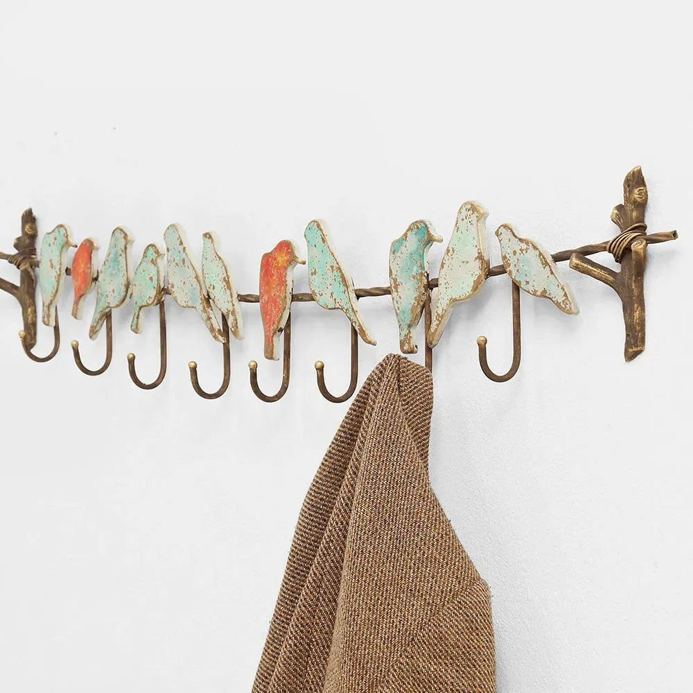 Birds Coat Rack - Antique Effect alternate view