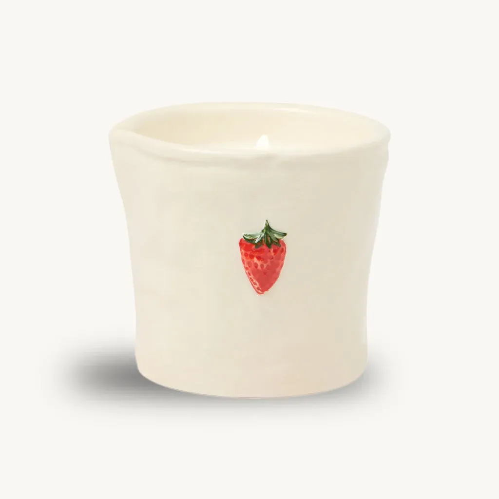 Bistro Strawberry Scented Candle - Ceramic alternate view