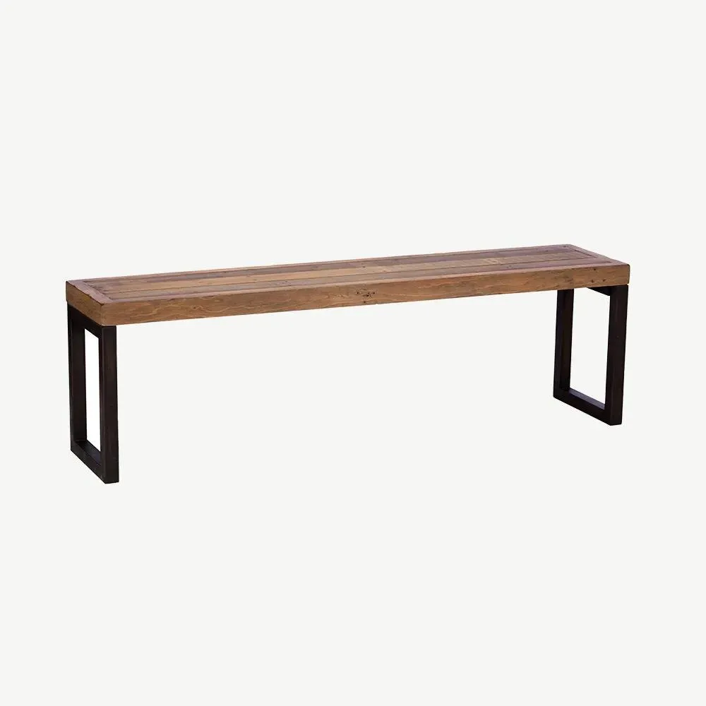 Blake Small Bench - Solid Wood, Metal product