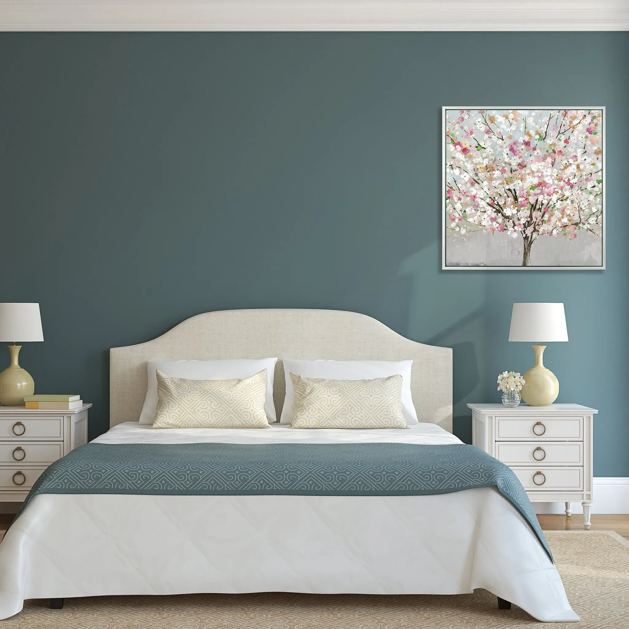 Blush Blossom Tree Framed Wall Art - Silver product