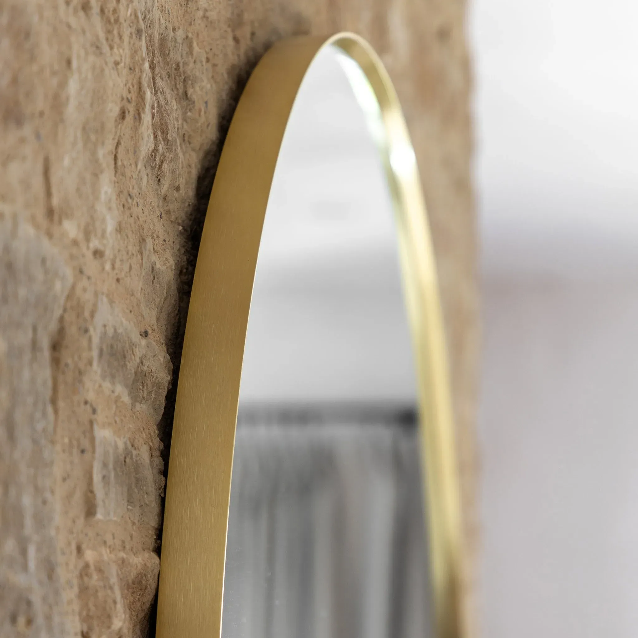 Bordeaux Over Mantle Mirror - Gold alternate view