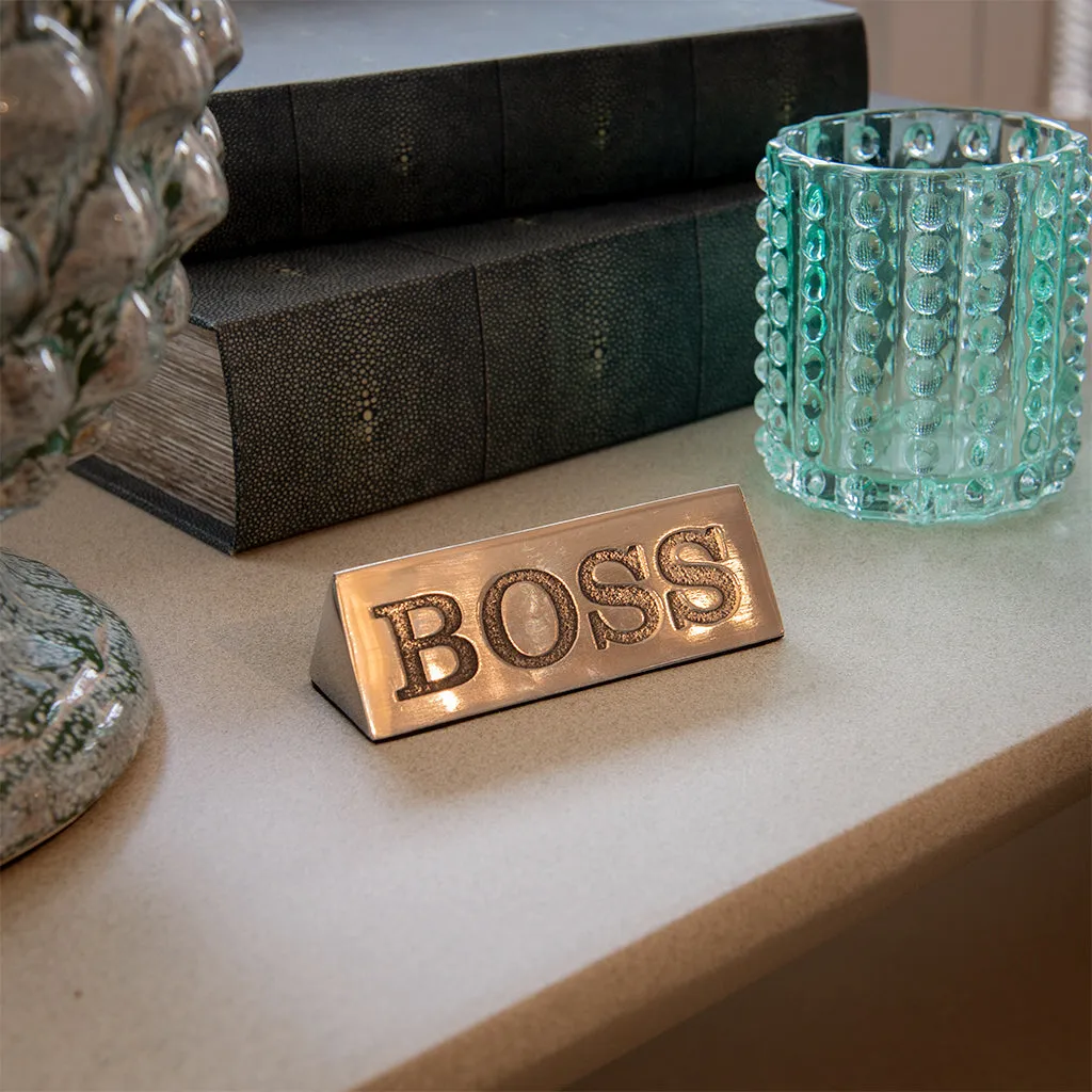 Boss Paperweight - Aluminium product