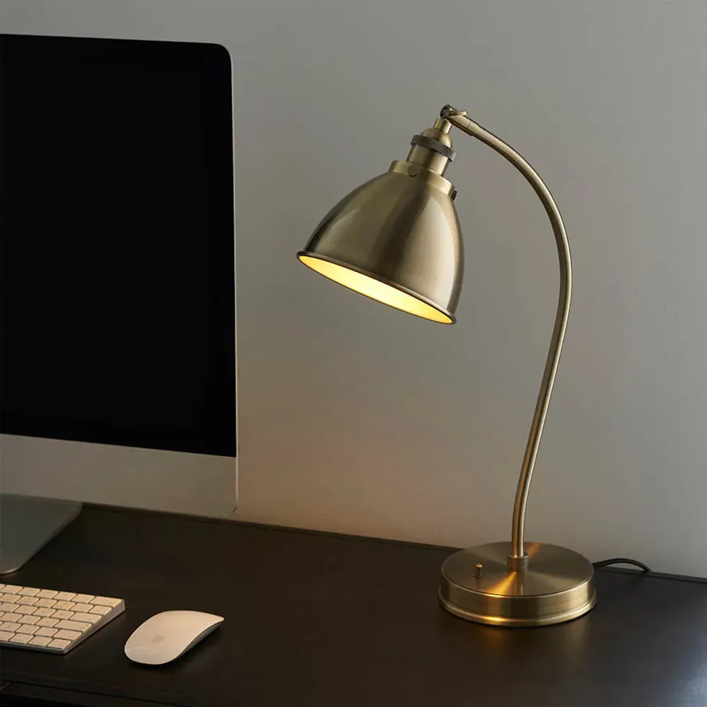 Bramall Adjustable Table Lamp - Antique Brass alternate view