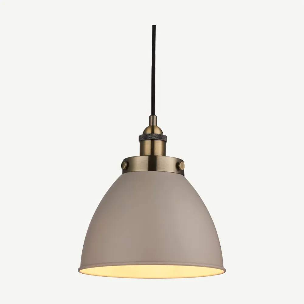 Bramall Industrial Small Pendant - Stone, Metal product