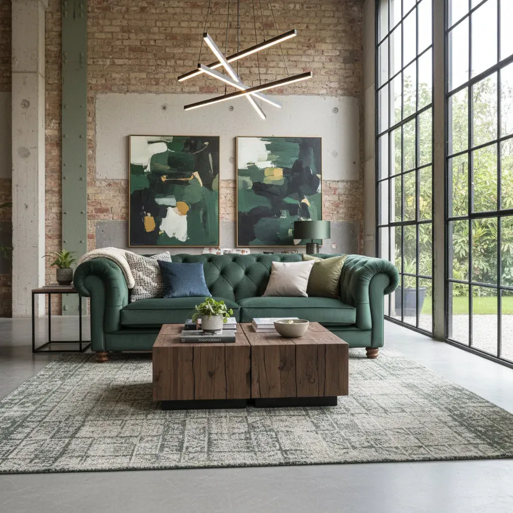 Britannia Chesterfield 2-Seater Sofa - Green, Velvet product